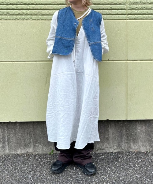 fukuu(フクウ)の「バックオープン ゆったりワンピ(ワンピース・レディース・ホワイト/ブラック・FREE)」の16枚目の写真