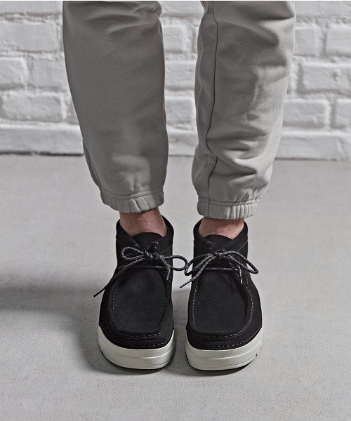 Clarks ワラビー ブラック スエード モカシン UK9 27cm Clarks