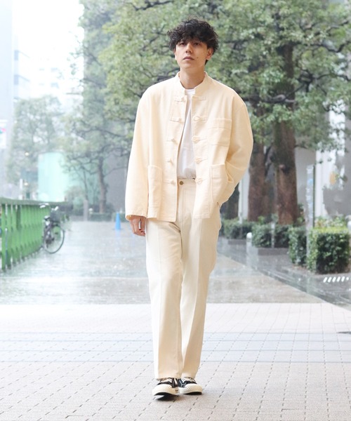 INHERIT（インヘリット）の「【#CRH】 COLE KUNG-HU JACKET【セットアップ着用可能】（ブルゾン・メンズ・ネイビー/アイボリー・LARGE/MEDIUM）」の22枚目の写真