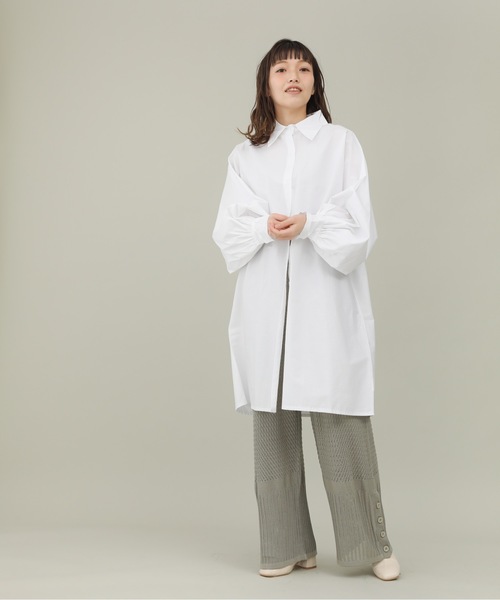 sakishimatokyo（サキシマトーキョー）の「【ZOZO限定】サキシマamp「スカシサイドボタンパンツ」（その他パンツ・レディース・ホワイト系その他/ブラック/ラベンダー/カーキ・FREE）」の16枚目の写真