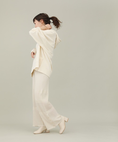 sakishimatokyo（サキシマトーキョー）の「【ZOZO限定】サキシマamp「スカシサイドボタンパンツ」（その他パンツ・レディース・ホワイト系その他/ブラック/ラベンダー/カーキ・FREE）」の20枚目の写真