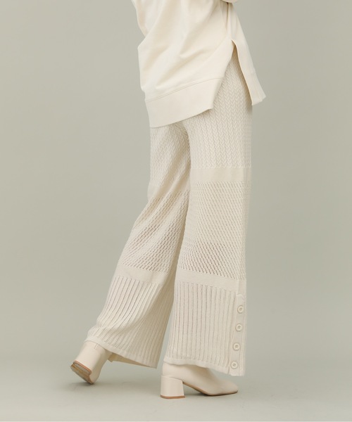 sakishimatokyo（サキシマトーキョー）の「【ZOZO限定】サキシマamp「スカシサイドボタンパンツ」（その他パンツ・レディース・ホワイト系その他/ブラック/ラベンダー/カーキ・FREE）」の17枚目の写真