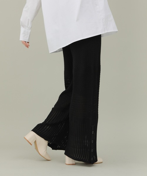 sakishimatokyo（サキシマトーキョー）の「【ZOZO限定】サキシマamp「スカシサイドボタンパンツ」（その他パンツ・レディース・ホワイト系その他/ブラック/ラベンダー/カーキ・FREE）」の18枚目の写真