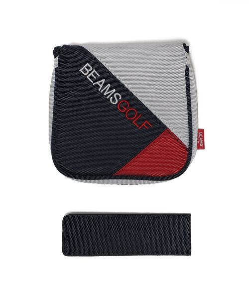 BEAMS GOLF(ビームスゴルフ)の「BEAMS GOLF / スラッシュ 切り替え パターカバー(マレット型)(ゴルフグッズ・メンズ・ブラック/ネイビー/グレー・ONE SIZE)」の1枚目の写真