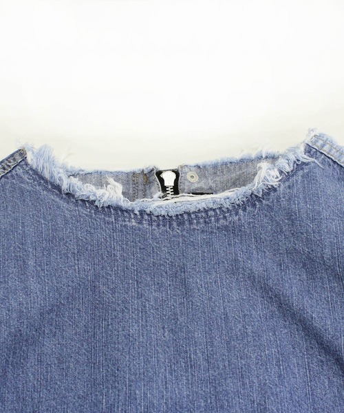 RNA（アールエヌエー）の「D1535 デニムＢＯＸワンピ（ワンピース・レディース・インディゴブルー/ケミカルウォッシュ・MEDIUM）」の10枚目の写真