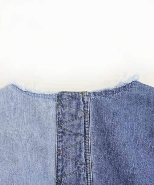 RNA（アールエヌエー）の「D1535 デニムＢＯＸワンピ（ワンピース・レディース・インディゴブルー/ケミカルウォッシュ・MEDIUM）」の13枚目の写真