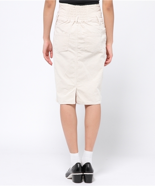 WEGO（ウィゴー）の「WEGO/コーデュロイタックペンシルスカート（スカート・レディース・アイボリー/ダークグリーン/ワイン・FREE）」の6枚目の写真