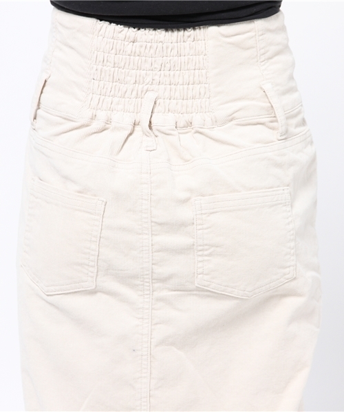 WEGO（ウィゴー）の「WEGO/コーデュロイタックペンシルスカート（スカート・レディース・アイボリー/ダークグリーン/ワイン・FREE）」の8枚目の写真