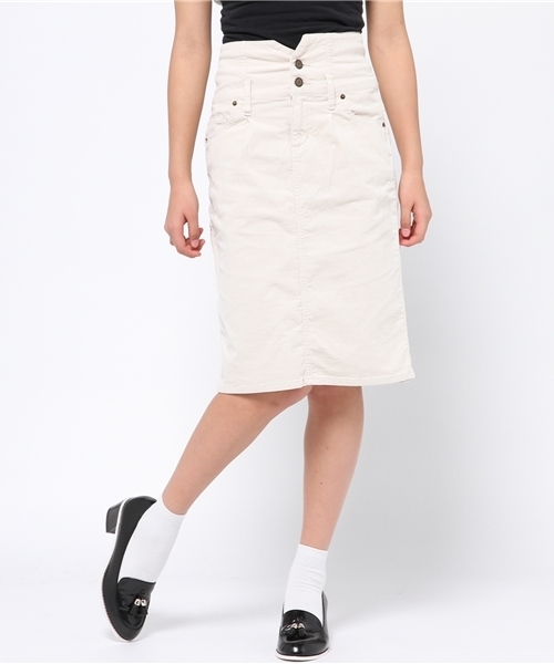 WEGO（ウィゴー）の「WEGO/コーデュロイタックペンシルスカート（スカート・レディース・アイボリー/ダークグリーン/ワイン・FREE）」の15枚目の写真