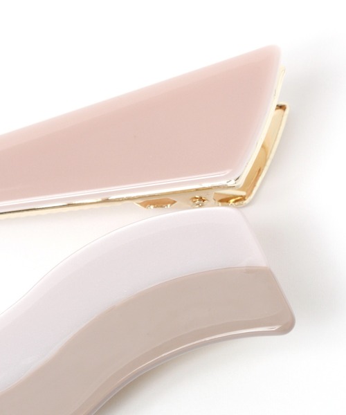 studio CLIP（スタディオクリップ）の「2SET配色カラーピン（バレッタ/ヘアクリップ・レディース・その他2/その他1・FREE）」の3枚目の写真