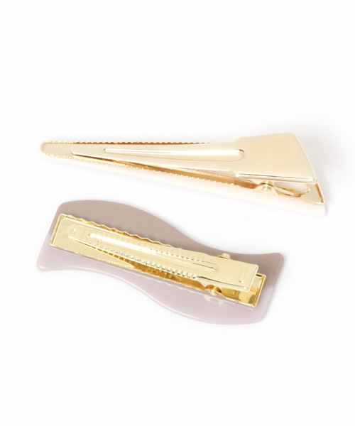 studio CLIP（スタディオクリップ）の「2SET配色カラーピン（バレッタ/ヘアクリップ・レディース・その他2/その他1・FREE）」の4枚目の写真