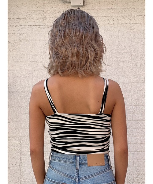 EGOIST（エゴイスト）の「アニマル柄ビスチェ（キャミソール・レディース・ホワイト/グレー・FREE）」の7枚目の写真