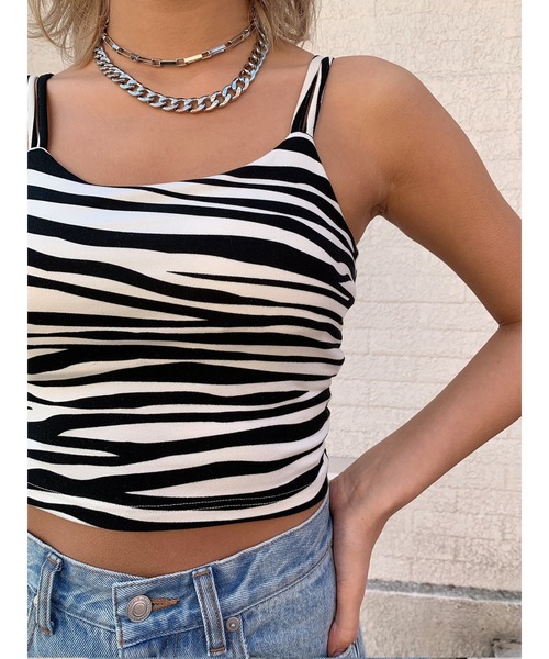 EGOIST（エゴイスト）の「アニマル柄ビスチェ（キャミソール・レディース・ホワイト/グレー・FREE）」の17枚目の写真