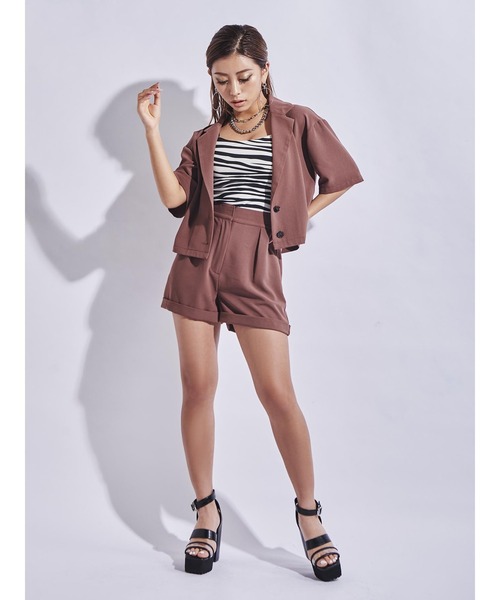 EGOIST（エゴイスト）の「アニマル柄ビスチェ（キャミソール・レディース・ホワイト/グレー・FREE）」の4枚目の写真