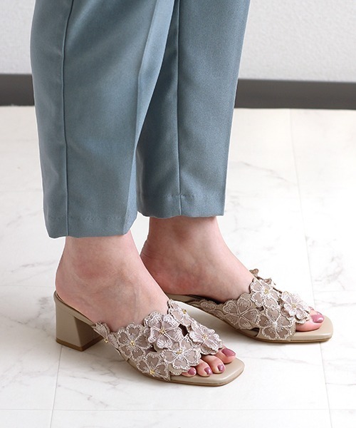 Dior 花柄刺繍 ミュール サンダル ヒール約8cm Dior 花柄刺繍 ミュール サンダル ヒール約8cm 楽天市場】花柄刺繍