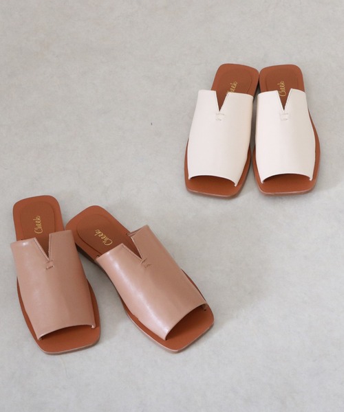 Cheek(チーク)の「【オンライン限定】スクエアフラットサンダル(サンダル・レディース・アイボリー/ベージュ・SMALL/MEDIUM/LARGE)」の10枚目の写真