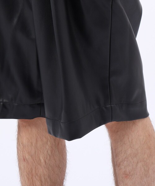 tk.TAKEO KIKUCHI（ティーケータケオキクチ）の「◆シンセティックレザーショーツ（ユニセックスアイテム）（その他パンツ・メンズ・ブラック系3・88/66）」の11枚目の写真