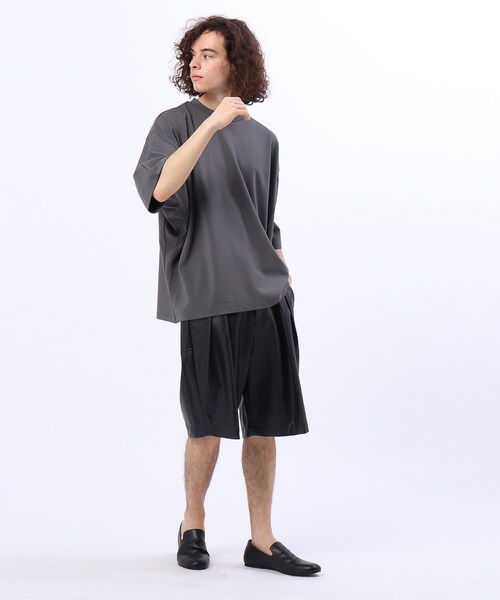 tk.TAKEO KIKUCHI（ティーケータケオキクチ）の「◆シンセティックレザーショーツ（ユニセックスアイテム）（その他パンツ・メンズ・ブラック系3・88/66）」の13枚目の写真