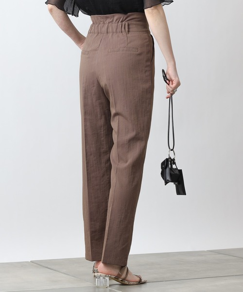 COLONY 2139（コロニートゥーワンスリーナイン）の「【WEB・一部店舗限定】麻調テーパードパンツ(セットアップ可)（その他パンツ・レディース・ブラック/ブラウン・MEDIUM/LARGE）」の10枚目の写真