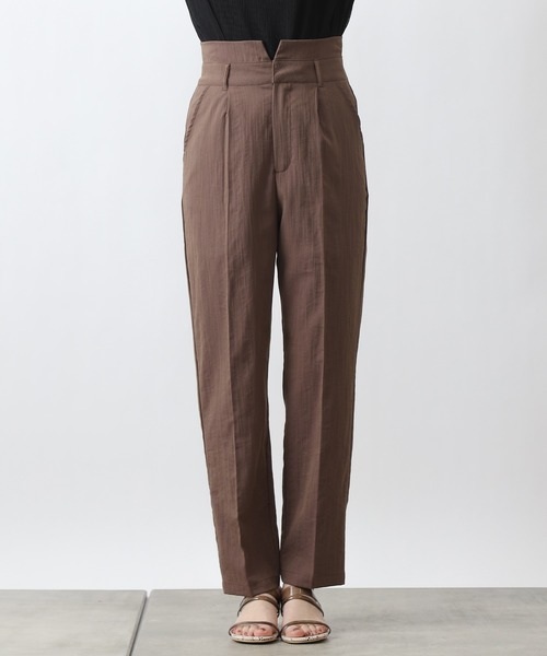 COLONY 2139（コロニートゥーワンスリーナイン）の「【WEB・一部店舗限定】麻調テーパードパンツ(セットアップ可)（その他パンツ・レディース・ブラック/ブラウン・MEDIUM/LARGE）」の9枚目の写真