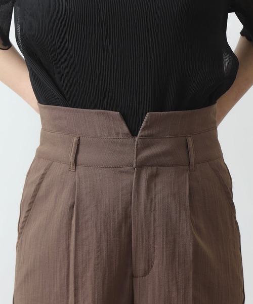 COLONY 2139（コロニートゥーワンスリーナイン）の「【WEB・一部店舗限定】麻調テーパードパンツ(セットアップ可)（その他パンツ・レディース・ブラック/ブラウン・MEDIUM/LARGE）」の21枚目の写真
