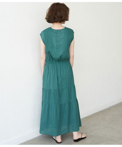 ROPE' PICNIC（ロペピクニック）の「INDIAバイアスレースティアードワンピース（ワンピース・レディース・オレンジ系その他/ブラック/グリーン・38）」の5枚目の写真