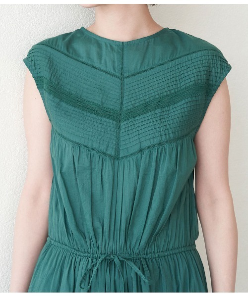 ROPE' PICNIC（ロペピクニック）の「INDIAバイアスレースティアードワンピース（ワンピース・レディース・オレンジ系その他/ブラック/グリーン・38）」の6枚目の写真