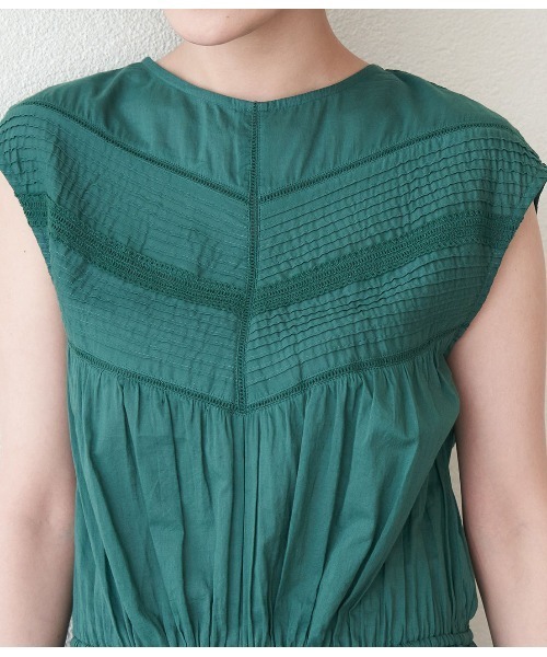 ROPE' PICNIC（ロペピクニック）の「INDIAバイアスレースティアードワンピース（ワンピース・レディース・オレンジ系その他/ブラック/グリーン・38）」の8枚目の写真