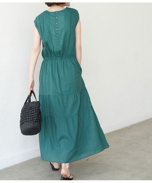 ROPE' PICNIC（ロペピクニック）の「INDIAバイアスレースティアードワンピース（ワンピース・レディース・オレンジ系その他/ブラック/グリーン・38）」の16枚目の写真