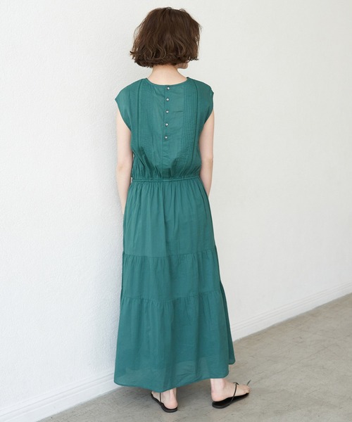 ROPE' PICNIC（ロペピクニック）の「INDIAバイアスレースティアードワンピース（ワンピース・レディース・オレンジ系その他/ブラック/グリーン・38）」の20枚目の写真