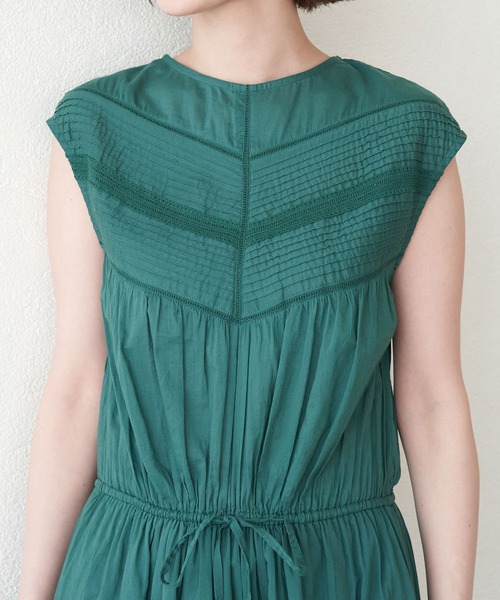 ROPE' PICNIC（ロペピクニック）の「INDIAバイアスレースティアードワンピース（ワンピース・レディース・オレンジ系その他/ブラック/グリーン・38）」の21枚目の写真