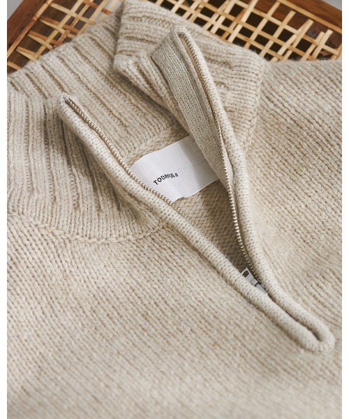 TODAYFUL（トゥデイフル）の「ウールジップニット（ニット/セーター