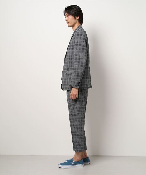 THE SHOP TK （ザ ショップ ティーケー ）の「＜THE SHOP TK/ザ ショップ ティーケー＞シアサッカーセットスーツ６５（スーツセット・メンズ・ブラック/グレー系その他・LL/L/M）」の5枚目の写真