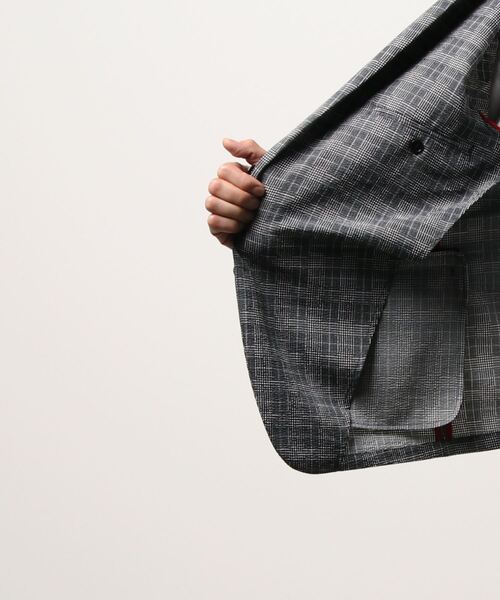 THE SHOP TK （ザ ショップ ティーケー ）の「＜THE SHOP TK/ザ ショップ ティーケー＞シアサッカーセットスーツ６５（スーツセット・メンズ・ブラック/グレー系その他・LL/L/M）」の4枚目の写真