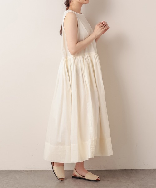 PUAL CE CIN（ピュアルセシン）の「ペーパー加工ワンピース（ワンピース・レディース・ホワイト/ブラック/ナチュラル・FREE）」の19枚目の写真