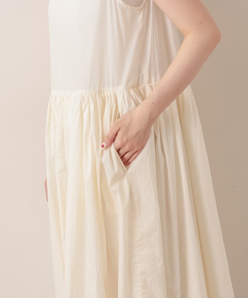 PUAL CE CIN（ピュアルセシン）の「ペーパー加工ワンピース（ワンピース・レディース・ホワイト/ブラック/ナチュラル・FREE）」の5枚目の写真