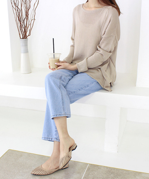 MODE ROBE（モードローブ）の「透かし編みニット（ニット/セーター・レディース・ベージュ/アイボリー・FREE）」の15枚目の写真