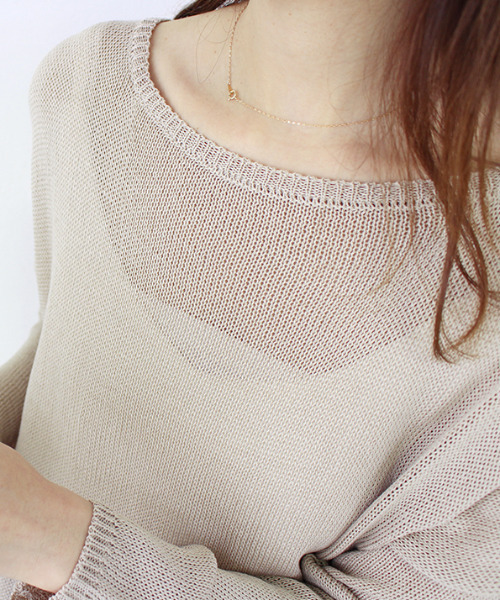 MODE ROBE（モードローブ）の「透かし編みニット（ニット/セーター・レディース・ベージュ/アイボリー・FREE）」の16枚目の写真