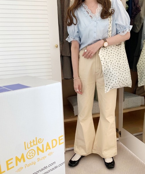 Heather（ヘザー）の「あいねねシンプルロゴトート 954974（トートバッグ・レディース・アイボリー系/ブルー系・ONE SIZE）」の11枚目の写真