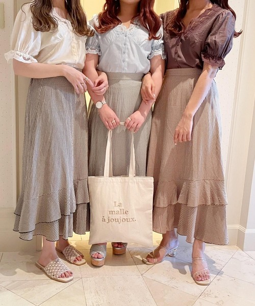 Heather（ヘザー）の「あいねねシンプルロゴトート 954974（トートバッグ・レディース・アイボリー系/ブルー系・ONE SIZE）」の13枚目の写真