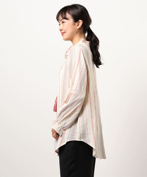 シャツ ブラウス Rose トップスbud ローズバッド のファッション ブラウス シャツ ブラウス Rose