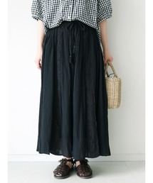 Samansa Mos2 | 綿麻楊柳レーススカート(スカート)