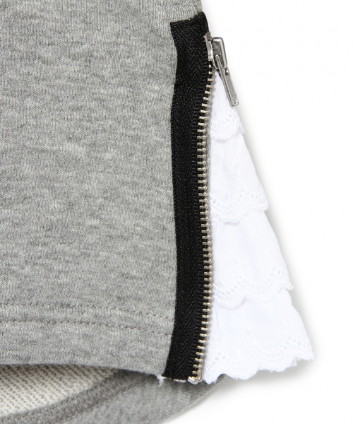 green label relaxing（グリーンレーベルリラクシング）の「【KIDS】 ウラケ サイドレース プルオーバー（スウェット・キッズ・ブラック/グレー・115/135/105/125/95）」の8枚目の写真