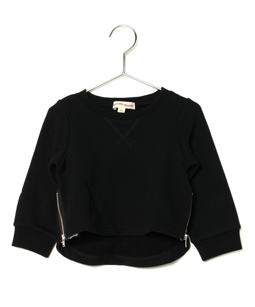 green label relaxing（グリーンレーベルリラクシング）の「【KIDS】 ウラケ サイドレース プルオーバー（スウェット・キッズ・ブラック/グレー・115/135/105/125/95）」の4枚目の写真