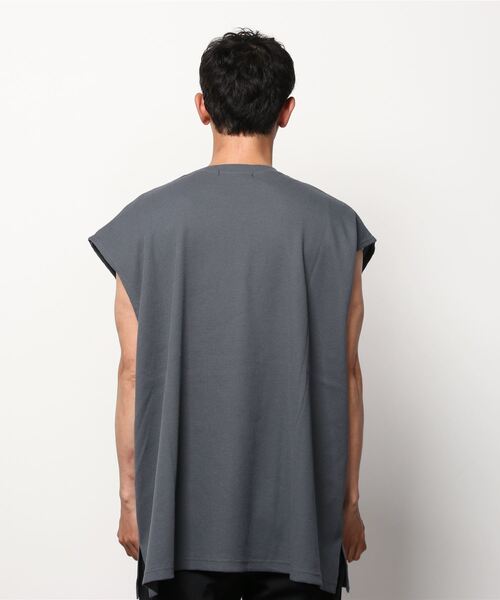 XU(エックスユー)の「【XU/エックスユー】waffle sleeveless tee/ワッフル スリーブレス Tシャツ(その他トップス・メンズ・チャコールグレー/ブラック・ONE SIZE)」の15枚目の写真