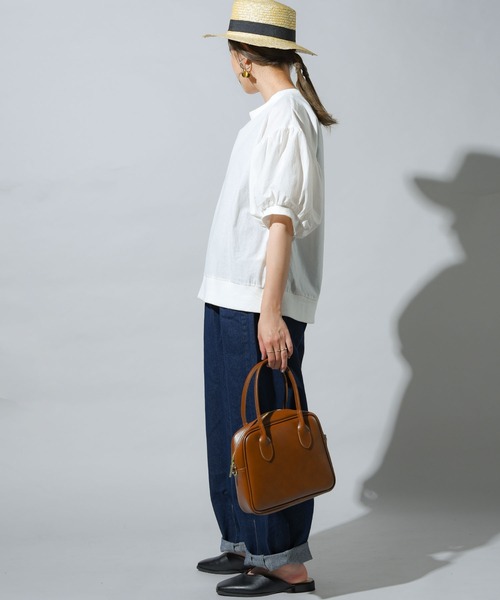 folka（フォルカ）の「【folka（フォルカ）】クラシカルカンカン帽（ハット・レディース・ベージュ・ONE SIZE）」の2枚目の写真