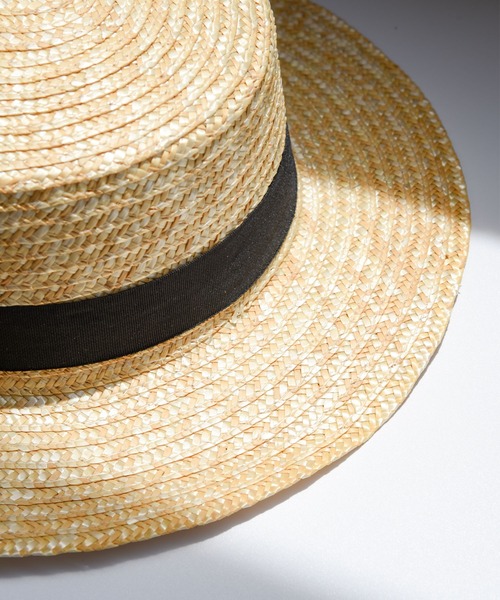 folka（フォルカ）の「【folka（フォルカ）】クラシカルカンカン帽（ハット・レディース・ベージュ・ONE SIZE）」の7枚目の写真