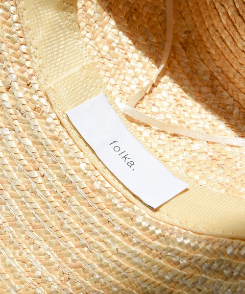 folka（フォルカ）の「【folka（フォルカ）】クラシカルカンカン帽（ハット・レディース・ベージュ・ONE SIZE）」の10枚目の写真