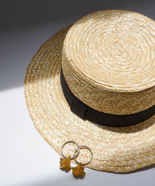 folka（フォルカ）の「【folka（フォルカ）】クラシカルカンカン帽（ハット・レディース・ベージュ・ONE SIZE）」の9枚目の写真