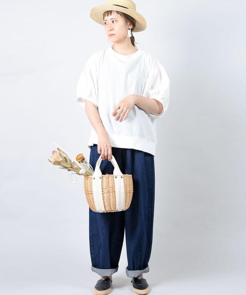 folka（フォルカ）の「【folka（フォルカ）】クラシカルカンカン帽（ハット・レディース・ベージュ・ONE SIZE）」の13枚目の写真